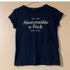 Abercrombie & Fitch A&F Navy Women/teen top blue